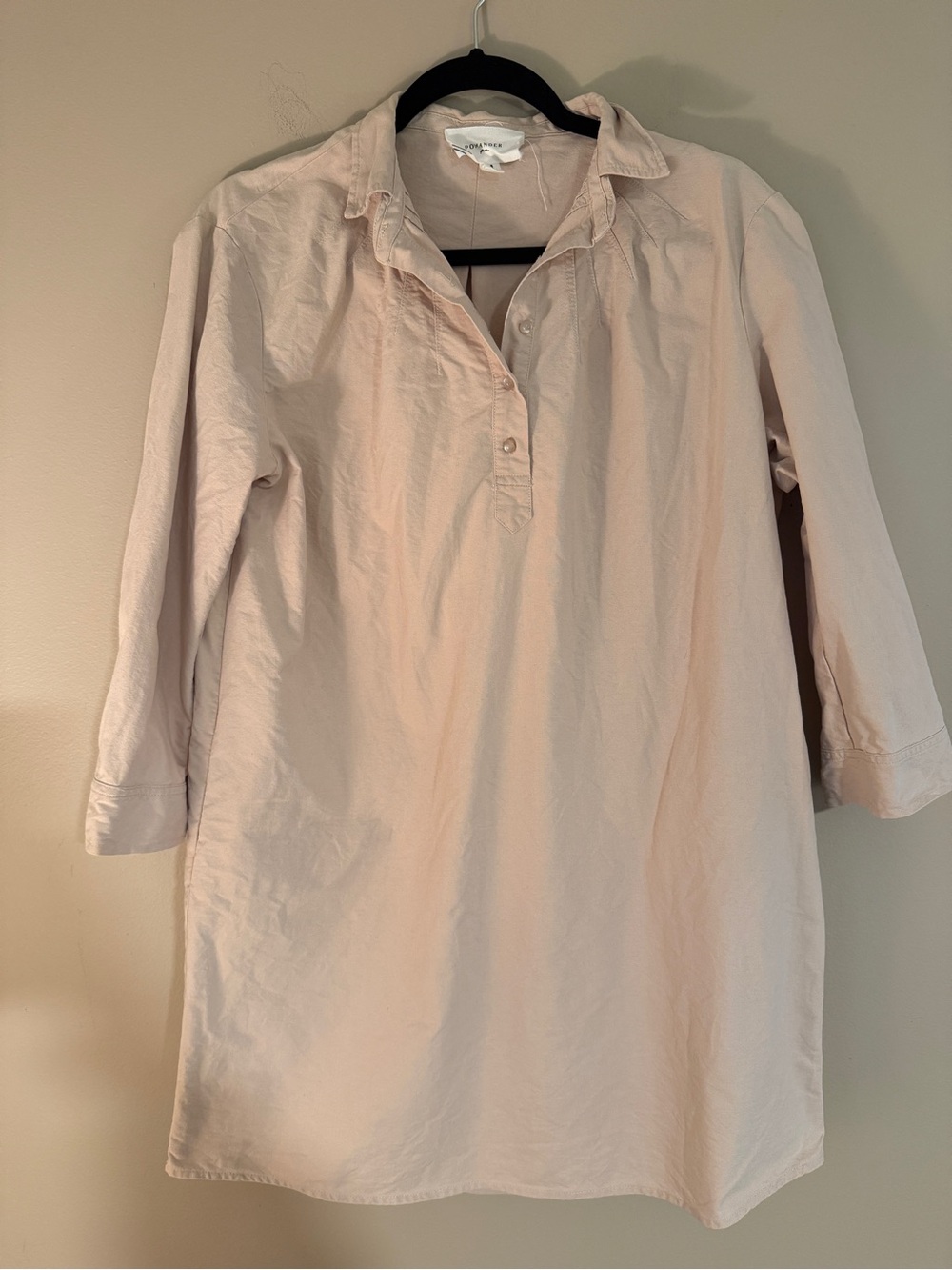 Pomander Place Cream Button-Front Shift Dress - Picture 8 of 13